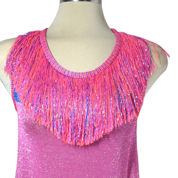 SPACE Style Concept Purple and Blue Sparkle Top Size S - Picture 10 of 17